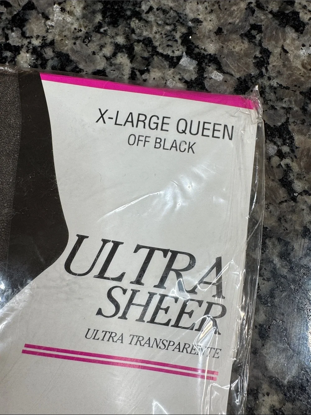 Ultra Sheer Hosiery - Off Black (X-Large Queen)